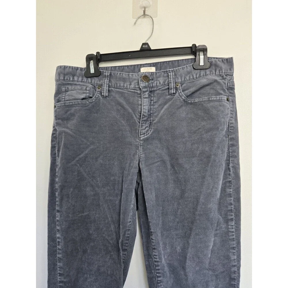 J Crew Pants Womens 30 Corduroy Blue Stretch Casual Comfort Preppy